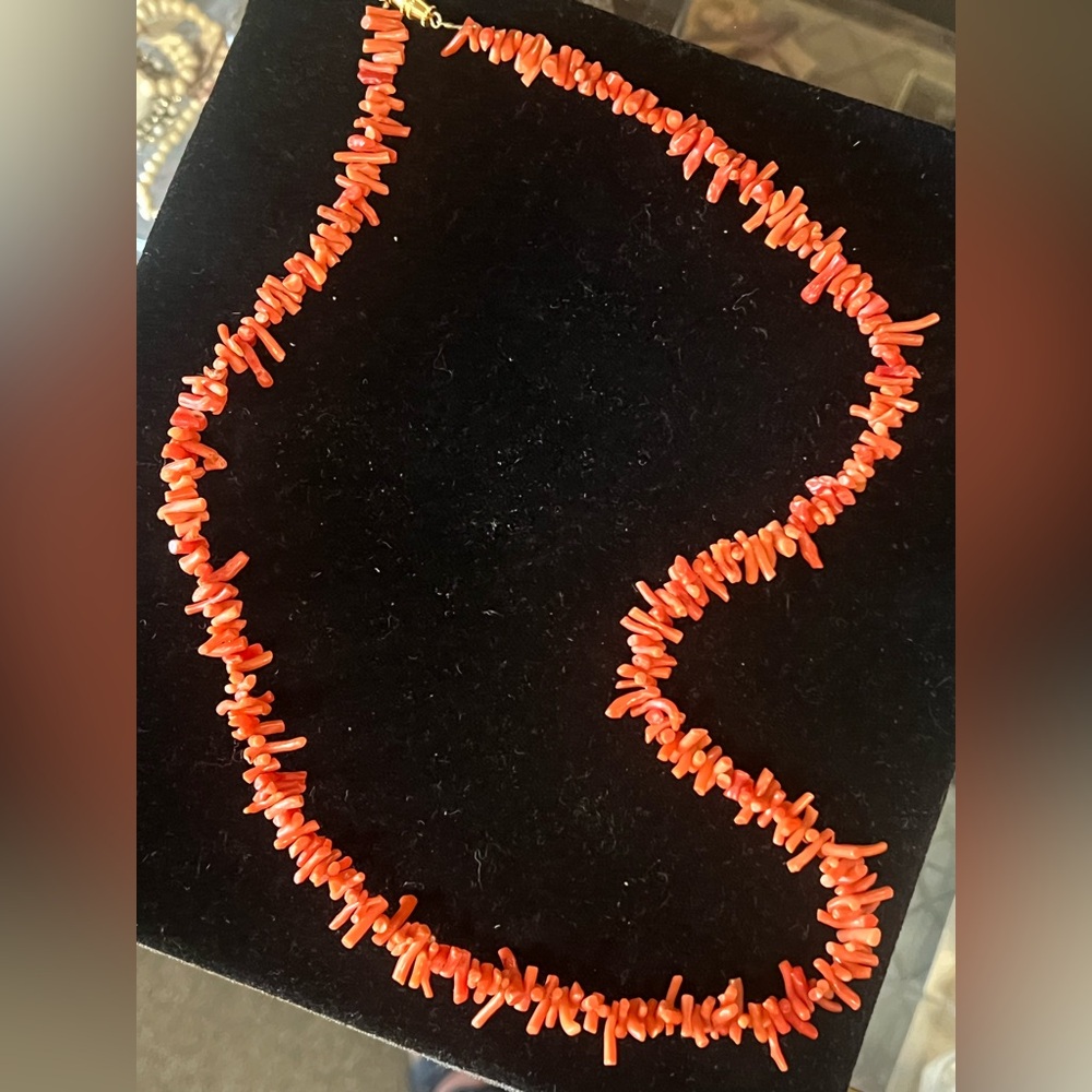 Vibrant Coral Necklace